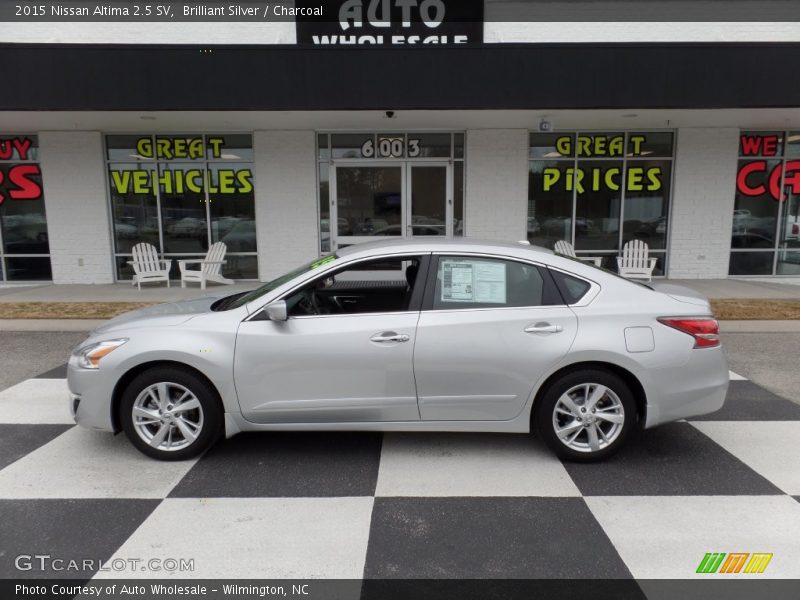 Brilliant Silver / Charcoal 2015 Nissan Altima 2.5 SV