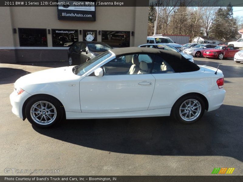 Alpine White / Savanna Beige 2011 BMW 1 Series 128i Convertible