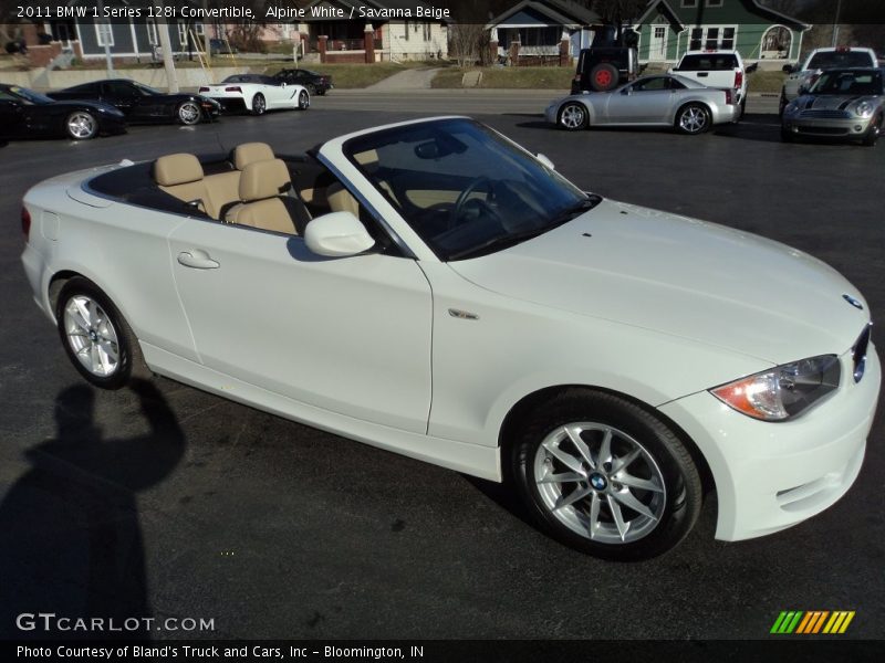 Alpine White / Savanna Beige 2011 BMW 1 Series 128i Convertible