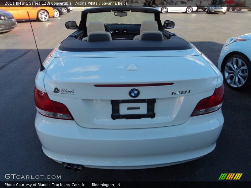 Alpine White / Savanna Beige 2011 BMW 1 Series 128i Convertible