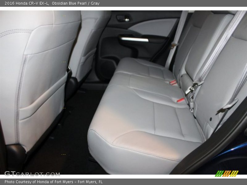 Obsidian Blue Pearl / Gray 2016 Honda CR-V EX-L
