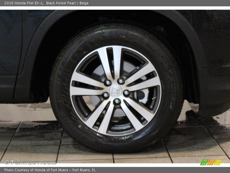 Black Forest Pearl / Beige 2016 Honda Pilot EX-L