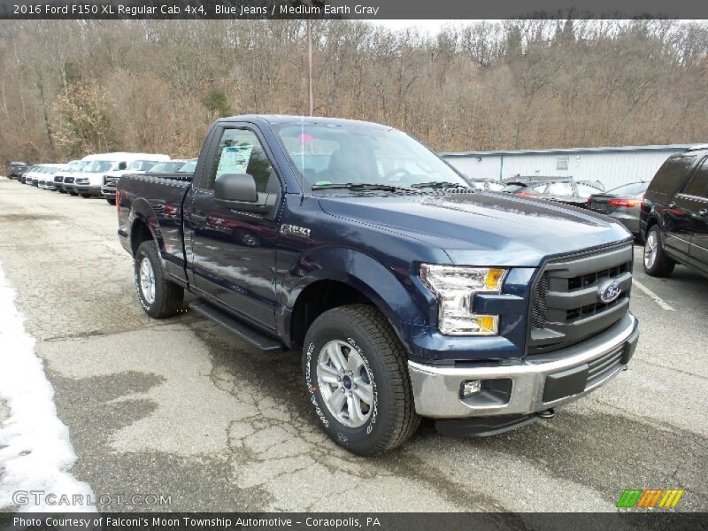 Blue Jeans / Medium Earth Gray 2016 Ford F150 XL Regular Cab 4x4