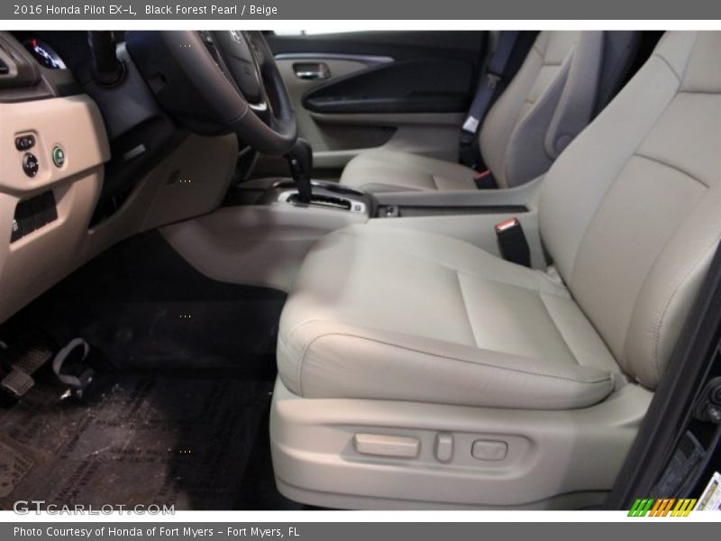 Black Forest Pearl / Beige 2016 Honda Pilot EX-L