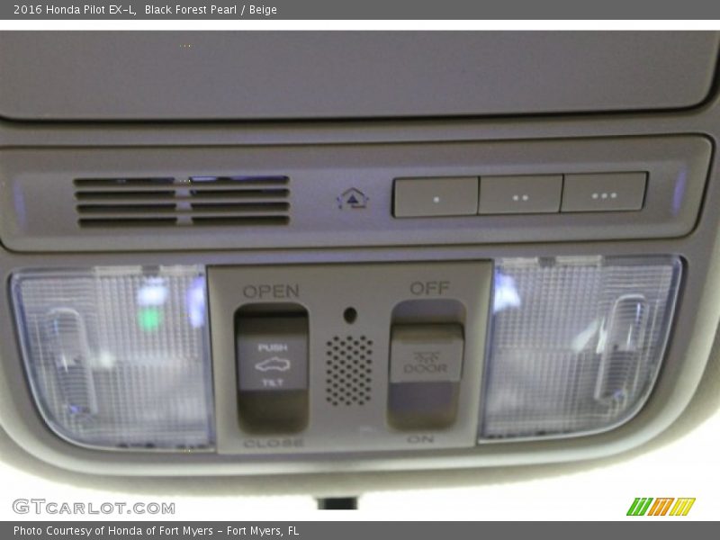 Black Forest Pearl / Beige 2016 Honda Pilot EX-L