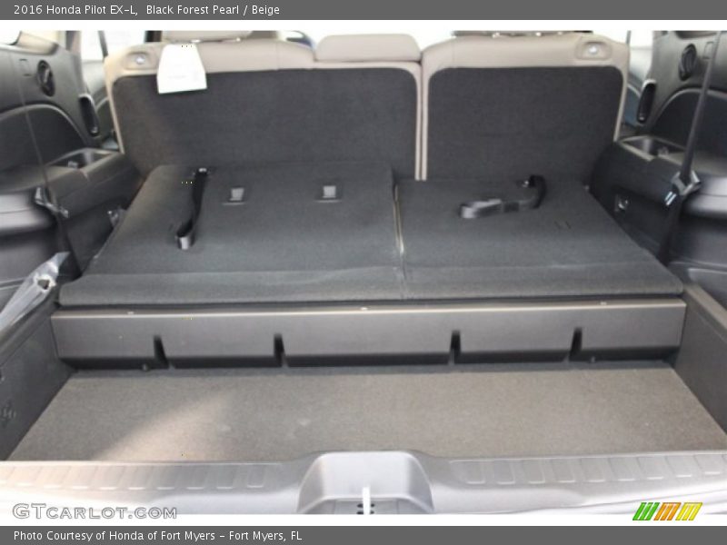 Black Forest Pearl / Beige 2016 Honda Pilot EX-L