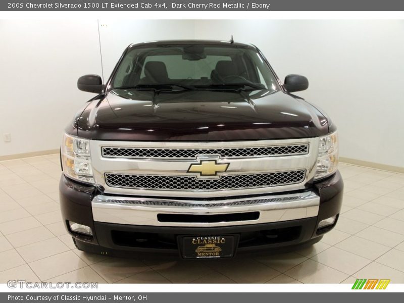 Dark Cherry Red Metallic / Ebony 2009 Chevrolet Silverado 1500 LT Extended Cab 4x4