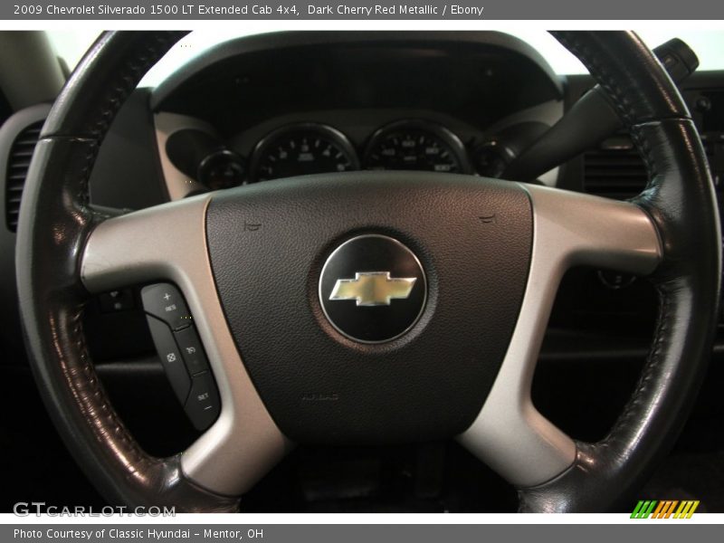 Dark Cherry Red Metallic / Ebony 2009 Chevrolet Silverado 1500 LT Extended Cab 4x4