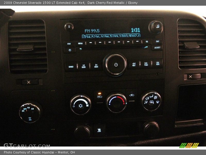 Dark Cherry Red Metallic / Ebony 2009 Chevrolet Silverado 1500 LT Extended Cab 4x4