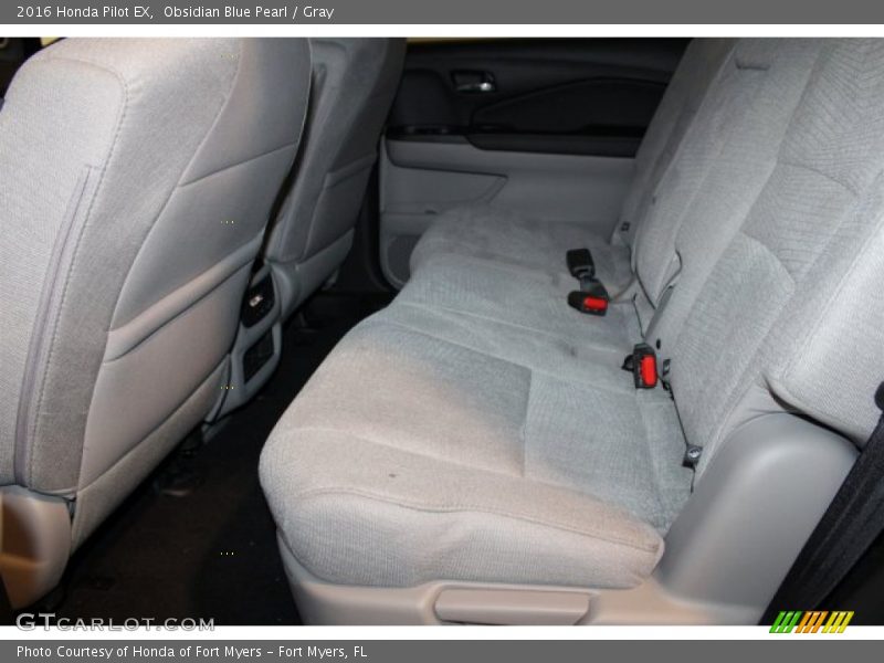 Obsidian Blue Pearl / Gray 2016 Honda Pilot EX