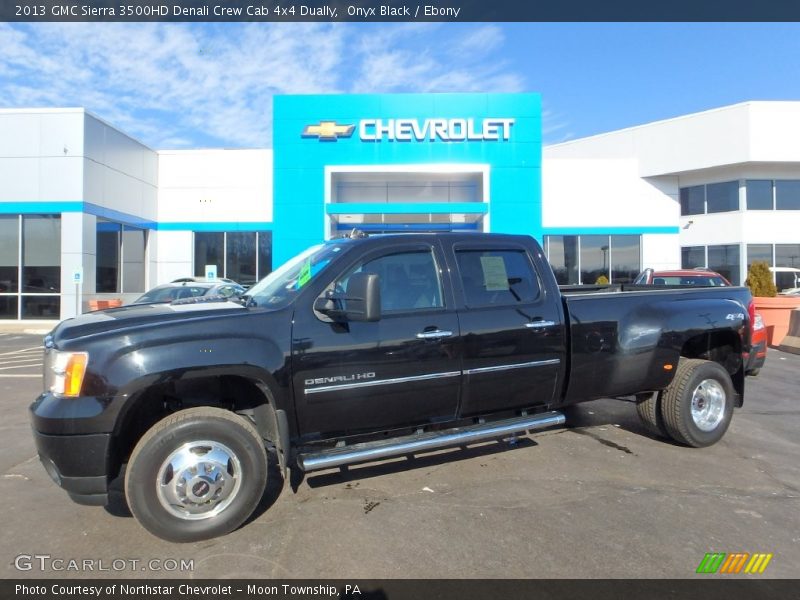 Onyx Black / Ebony 2013 GMC Sierra 3500HD Denali Crew Cab 4x4 Dually