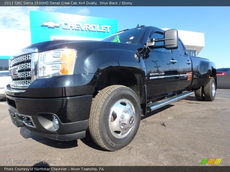 Onyx Black / Ebony 2013 GMC Sierra 3500HD Denali Crew Cab 4x4 Dually