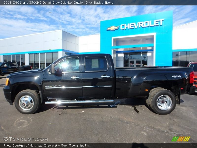 Onyx Black / Ebony 2013 GMC Sierra 3500HD Denali Crew Cab 4x4 Dually