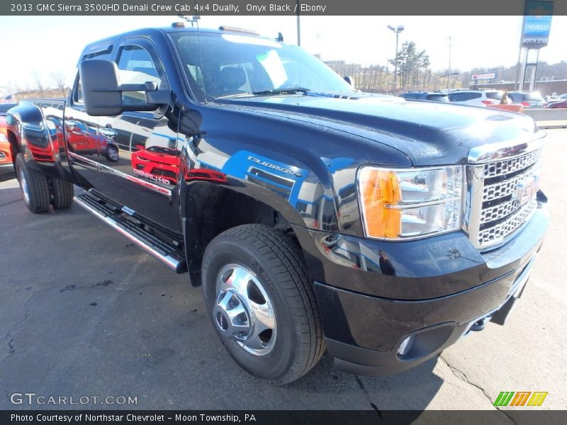 Onyx Black / Ebony 2013 GMC Sierra 3500HD Denali Crew Cab 4x4 Dually