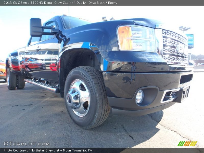 Onyx Black / Ebony 2013 GMC Sierra 3500HD Denali Crew Cab 4x4 Dually