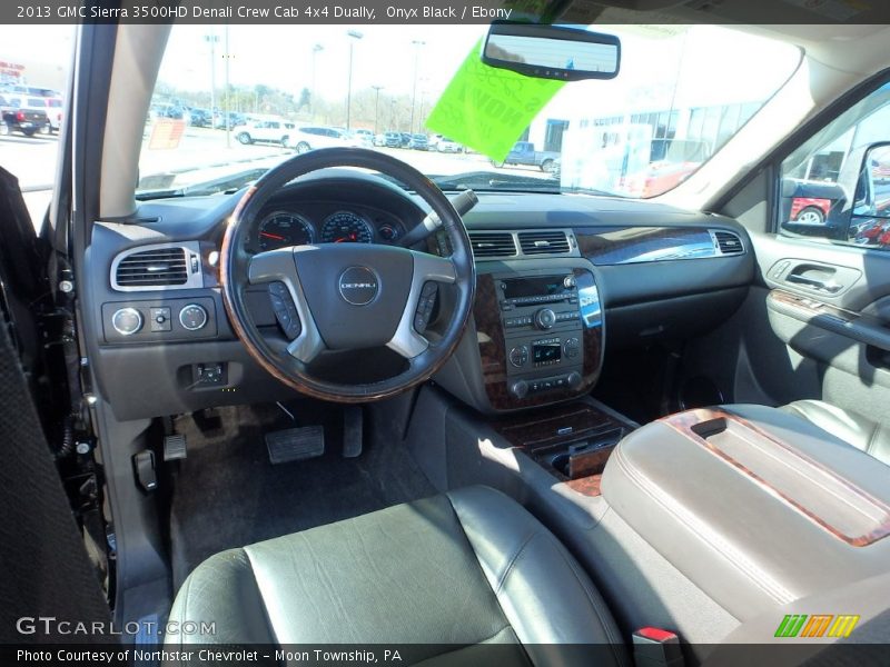 Onyx Black / Ebony 2013 GMC Sierra 3500HD Denali Crew Cab 4x4 Dually