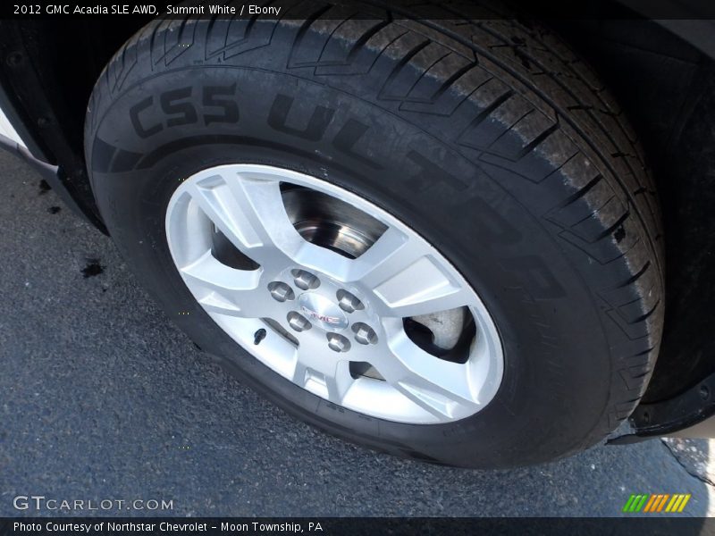 Summit White / Ebony 2012 GMC Acadia SLE AWD