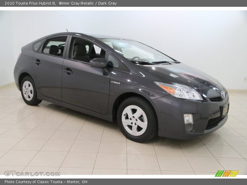 Winter Gray Metallic / Dark Gray 2010 Toyota Prius Hybrid III