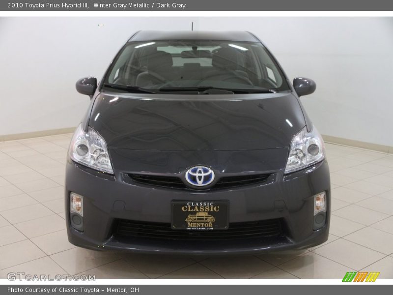 Winter Gray Metallic / Dark Gray 2010 Toyota Prius Hybrid III