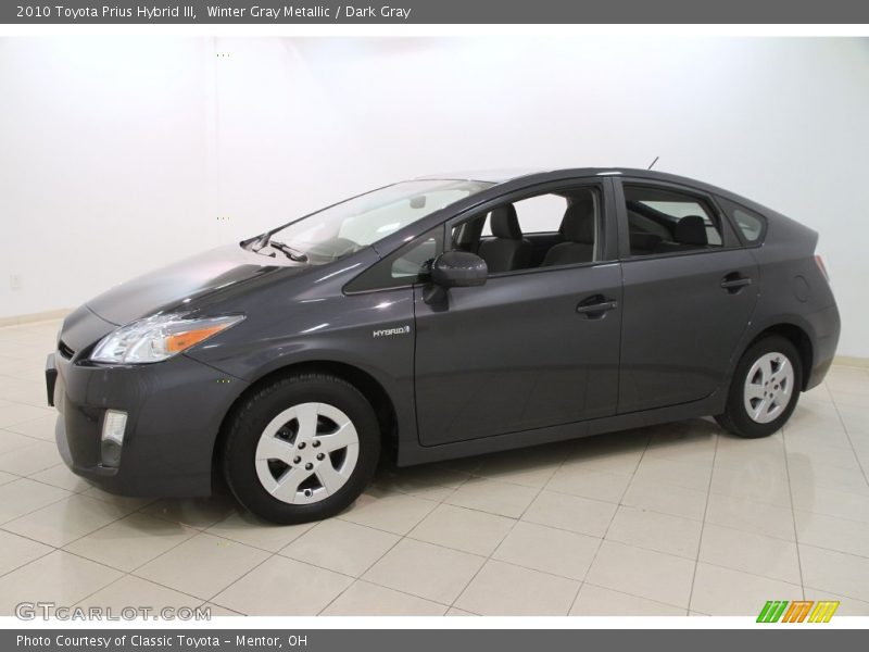 Winter Gray Metallic / Dark Gray 2010 Toyota Prius Hybrid III