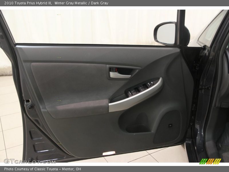 Winter Gray Metallic / Dark Gray 2010 Toyota Prius Hybrid III