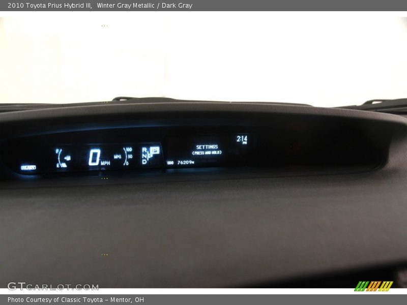 Winter Gray Metallic / Dark Gray 2010 Toyota Prius Hybrid III