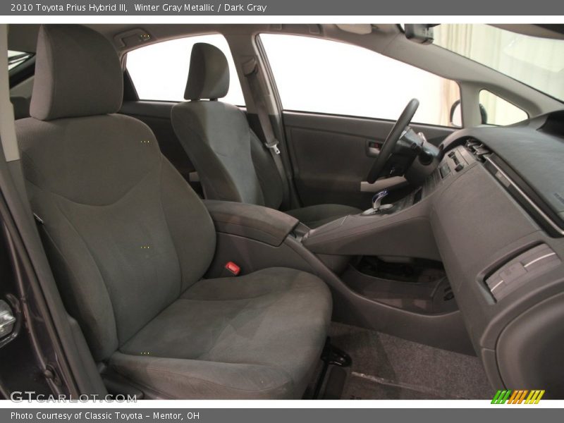 Winter Gray Metallic / Dark Gray 2010 Toyota Prius Hybrid III