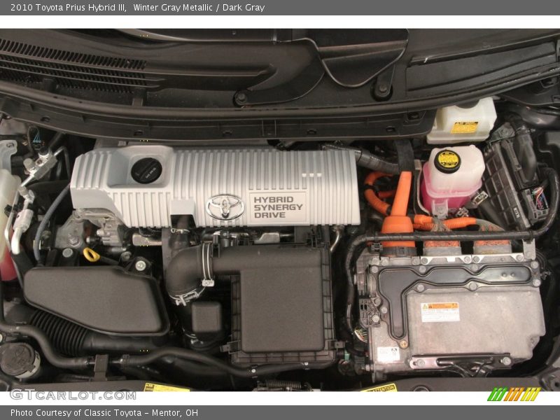 Winter Gray Metallic / Dark Gray 2010 Toyota Prius Hybrid III