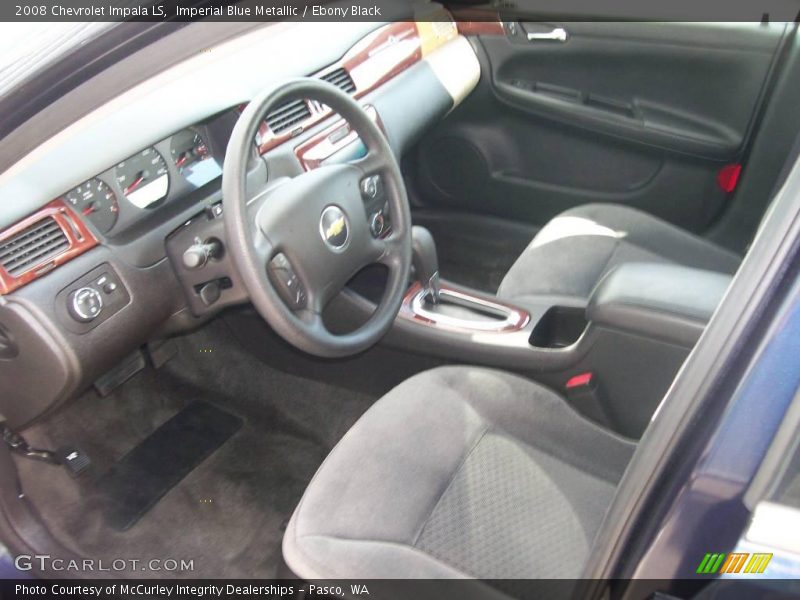 Imperial Blue Metallic / Ebony Black 2008 Chevrolet Impala LS