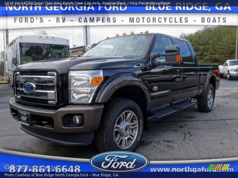 Shadow Black / King Ranch Mesa/Black 2016 Ford F250 Super Duty King Ranch Crew Cab 4x4