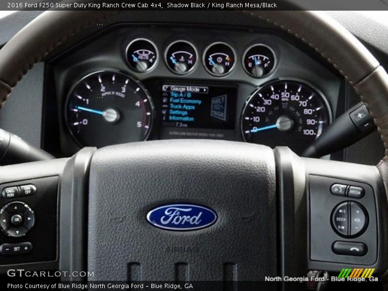 Shadow Black / King Ranch Mesa/Black 2016 Ford F250 Super Duty King Ranch Crew Cab 4x4