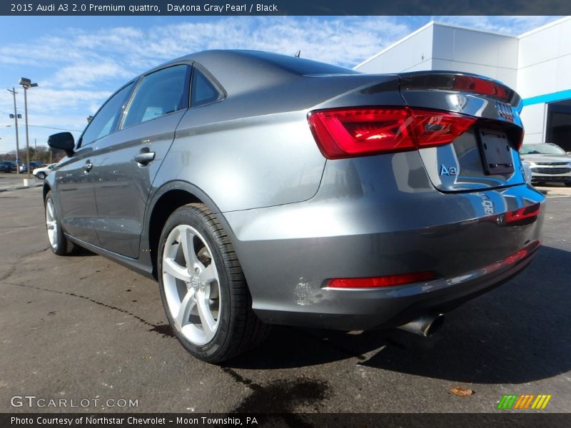 Daytona Gray Pearl / Black 2015 Audi A3 2.0 Premium quattro