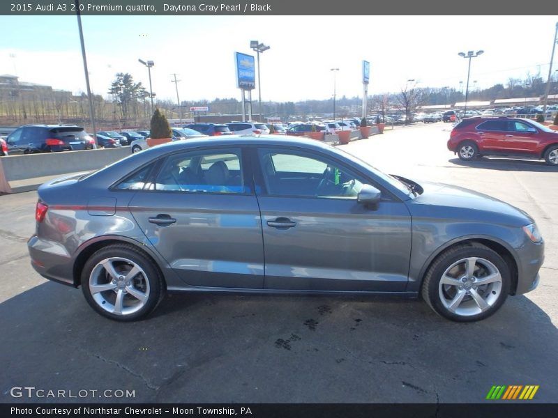 Daytona Gray Pearl / Black 2015 Audi A3 2.0 Premium quattro