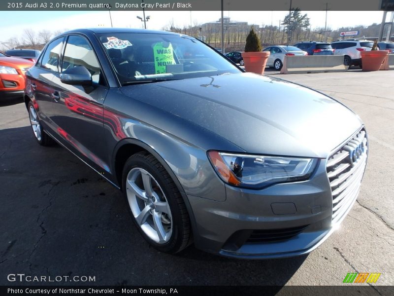 Daytona Gray Pearl / Black 2015 Audi A3 2.0 Premium quattro