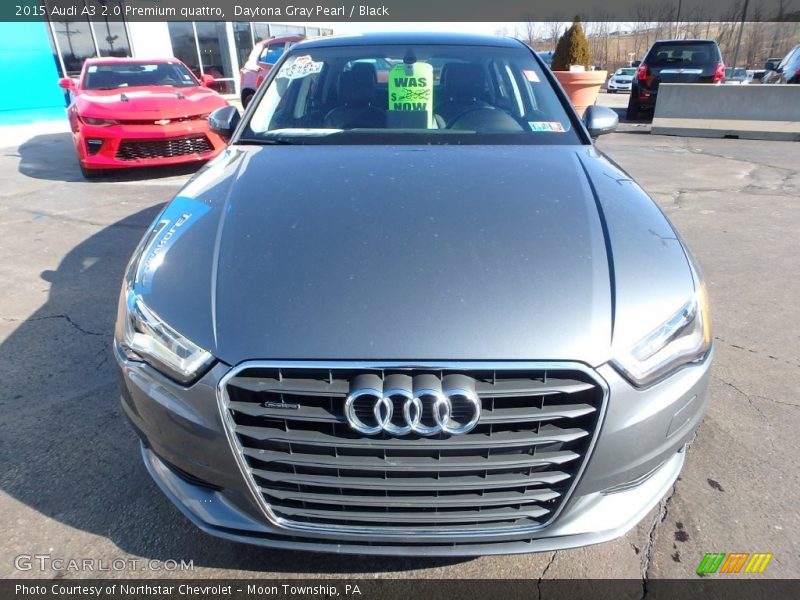 Daytona Gray Pearl / Black 2015 Audi A3 2.0 Premium quattro