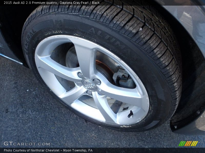 Daytona Gray Pearl / Black 2015 Audi A3 2.0 Premium quattro