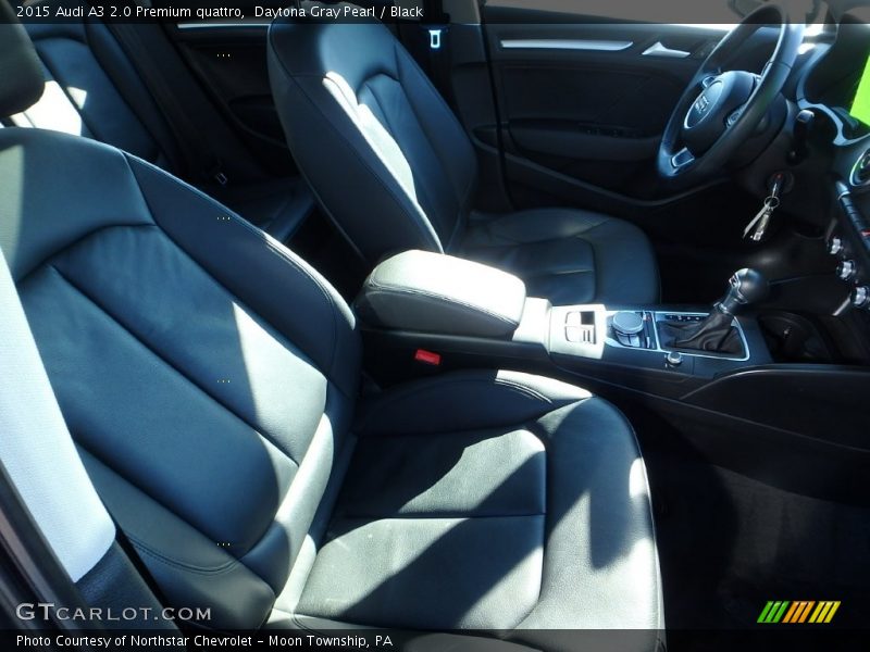 Daytona Gray Pearl / Black 2015 Audi A3 2.0 Premium quattro