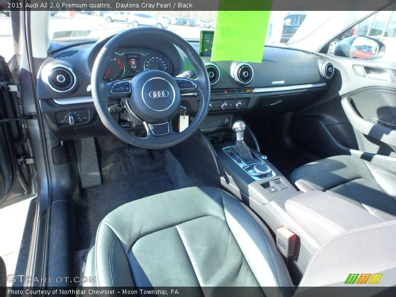 Daytona Gray Pearl / Black 2015 Audi A3 2.0 Premium quattro
