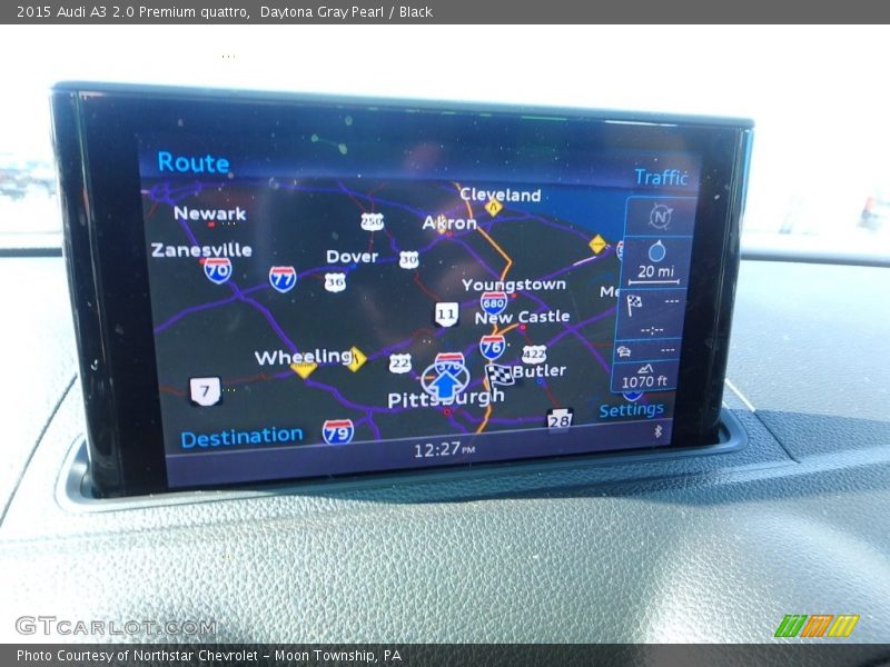 Daytona Gray Pearl / Black 2015 Audi A3 2.0 Premium quattro