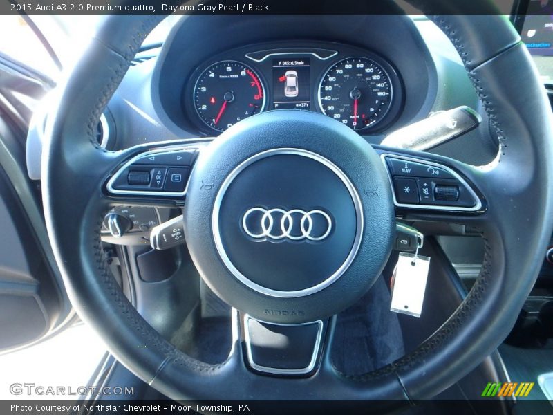 Daytona Gray Pearl / Black 2015 Audi A3 2.0 Premium quattro
