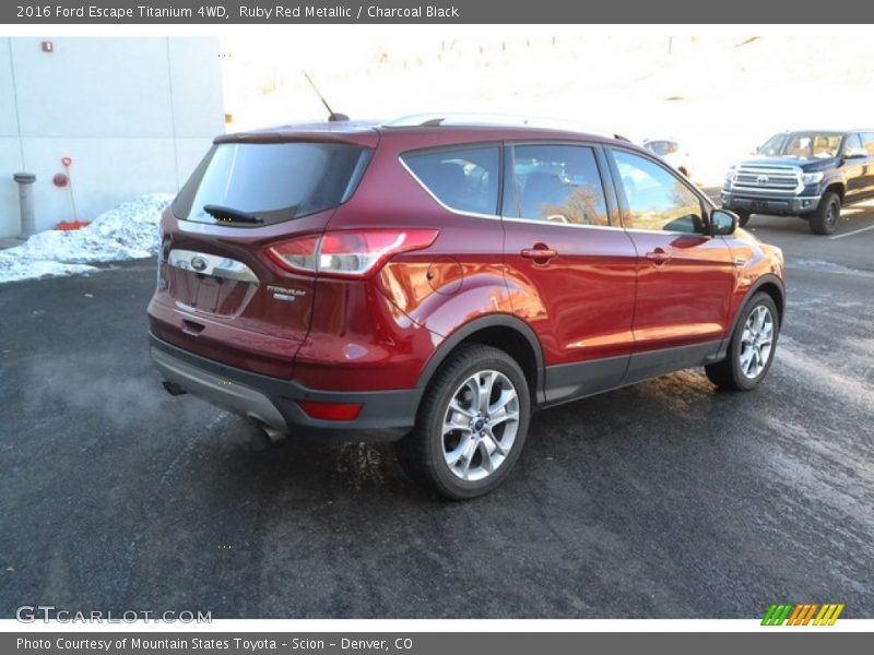 Ruby Red Metallic / Charcoal Black 2016 Ford Escape Titanium 4WD