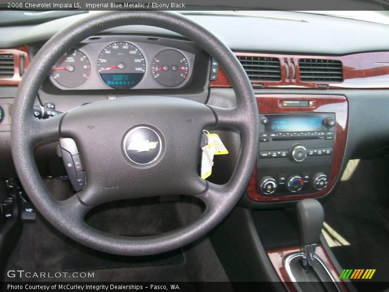 Imperial Blue Metallic / Ebony Black 2008 Chevrolet Impala LS