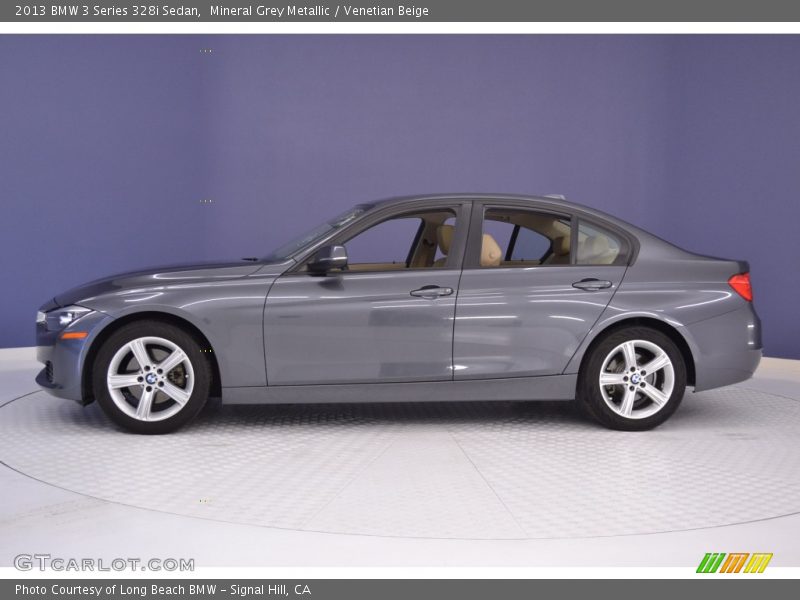 Mineral Grey Metallic / Venetian Beige 2013 BMW 3 Series 328i Sedan