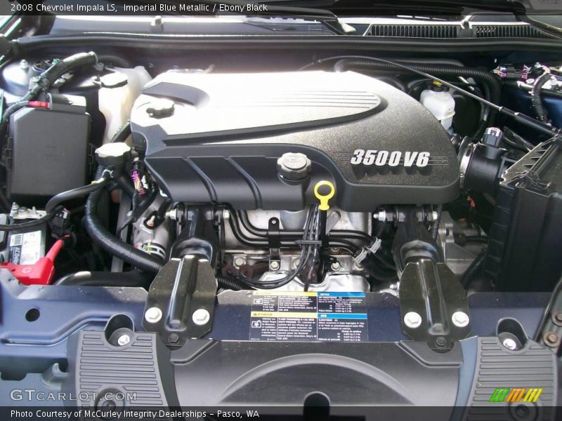 Imperial Blue Metallic / Ebony Black 2008 Chevrolet Impala LS