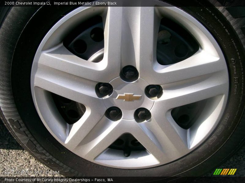 Imperial Blue Metallic / Ebony Black 2008 Chevrolet Impala LS