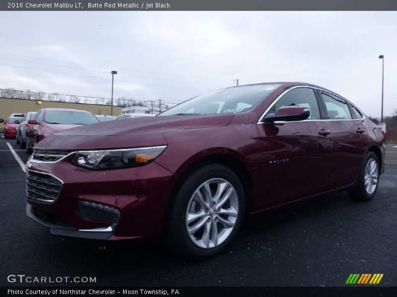 Butte Red Metallic / Jet Black 2016 Chevrolet Malibu LT