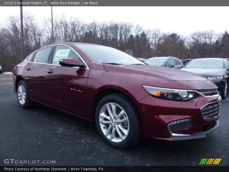 Butte Red Metallic / Jet Black 2016 Chevrolet Malibu LT
