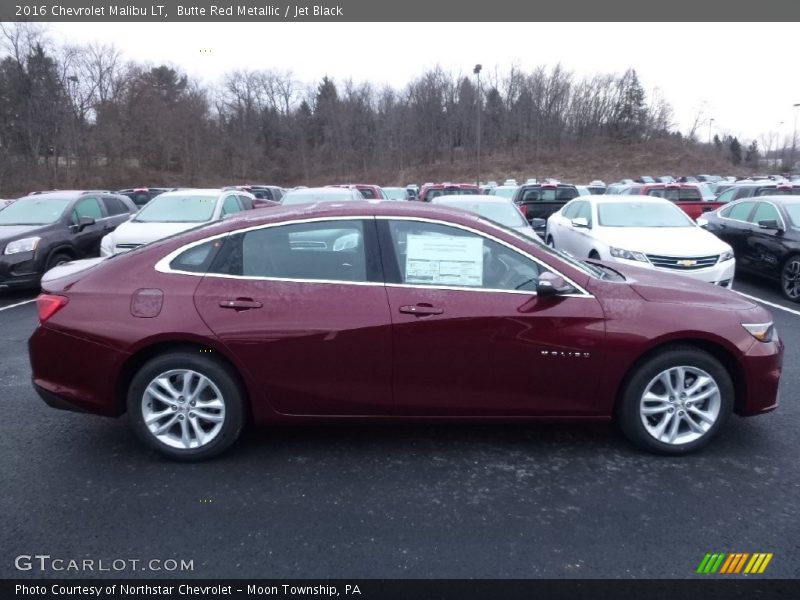 Butte Red Metallic / Jet Black 2016 Chevrolet Malibu LT