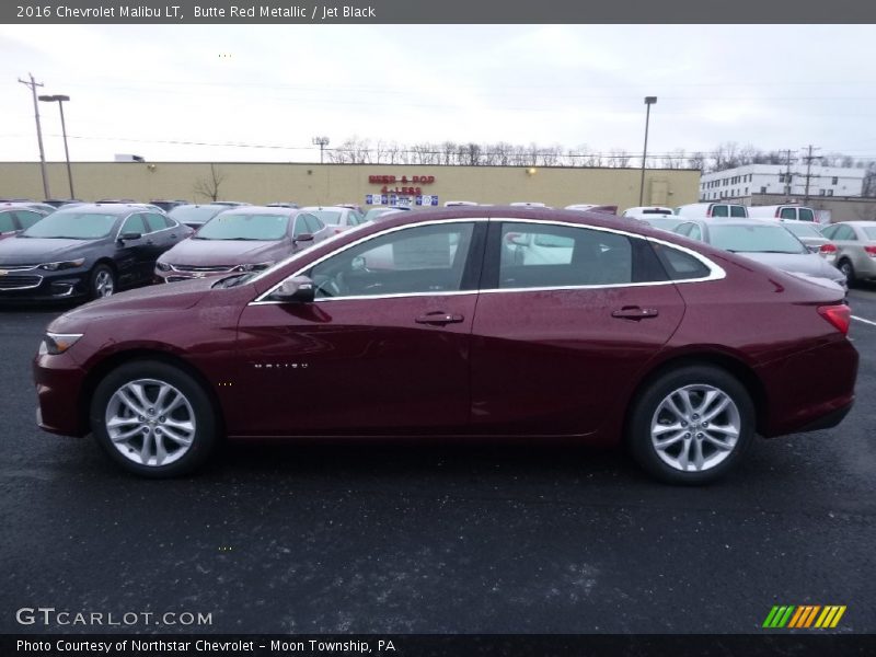 Butte Red Metallic / Jet Black 2016 Chevrolet Malibu LT