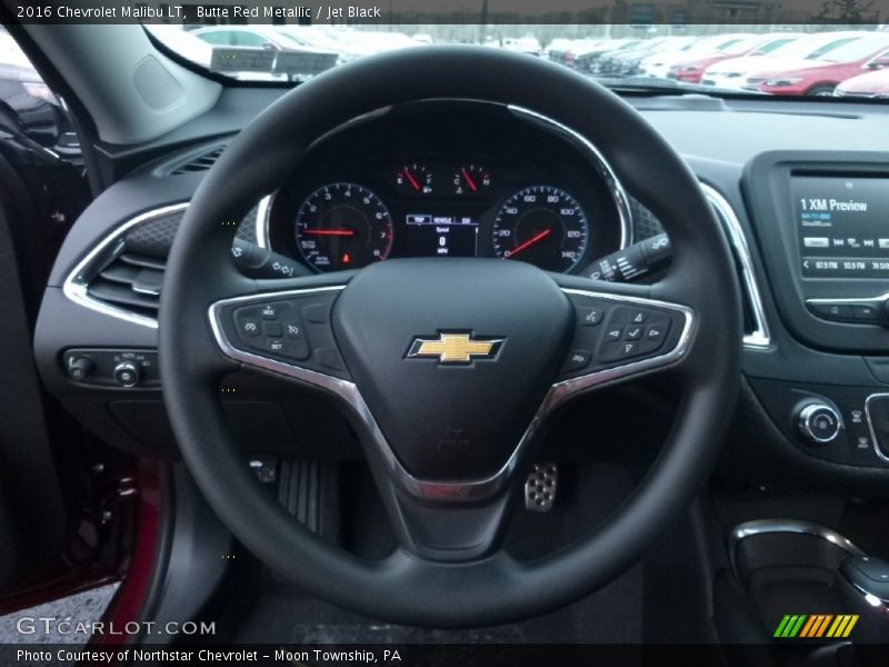 Butte Red Metallic / Jet Black 2016 Chevrolet Malibu LT